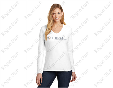 TRIDENT Women's Long Sleeve V Neck