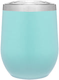 12oz thermal tumbler with copper vibrant colors TEAL