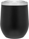 12oz thermal tumbler with copper vibrant colors BLACK