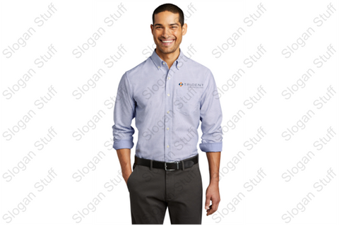 TRIDENT Port Authority® SuperPro™ Oxford Stripe Shirt